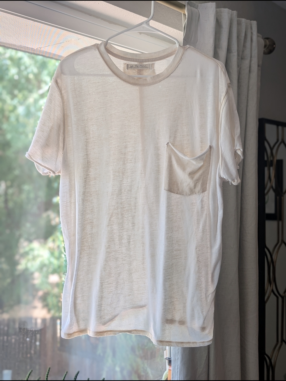 We The Free White Short Sleeve Pocket Tee